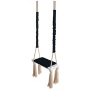 Huśtawka WoodSwing Black BABYSTEPS