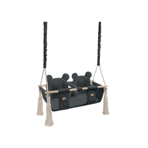 Huśtawka TwinsSwing Dark Gray BABYSTEPS