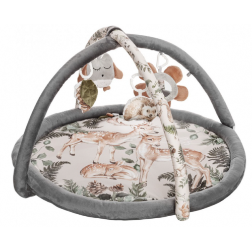 Mata edukacyjna okrągła Animals garden / BABYSTEPS
