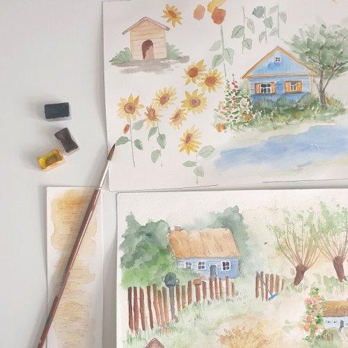 ochraniacz na pałąk do wózka countryside tales makaszka