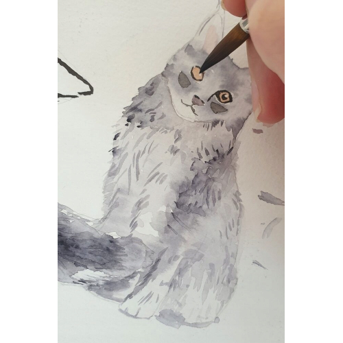 MAKASZKA Kocyk Przedszkolaka Meow Stories 100x150